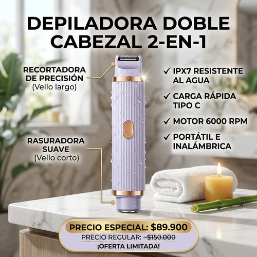 SoftSilk - Depilación Doble y Sin Dolor
