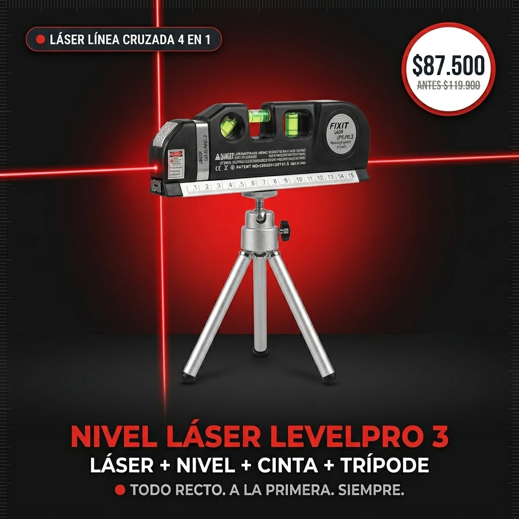 Levelpro 3 - Alineación Perfecta y Precisión Profesional en Segundos