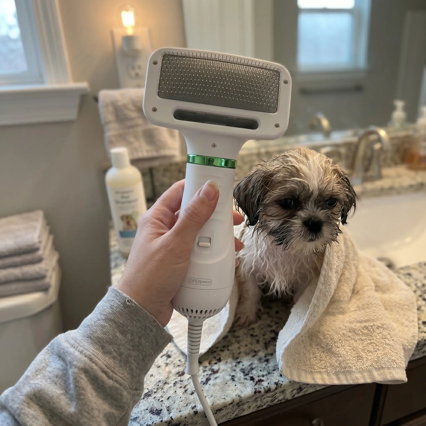 PetDry Pro 2-en-1 | Cepillo Y Secador Para Mascotas