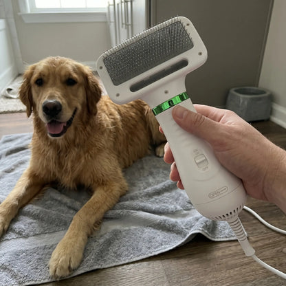 PetDry Pro 2-en-1 | Cepillo Y Secador Para Mascotas