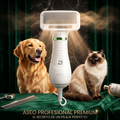 PetDry Pro 2-en-1 | Cepillo Y Secador Para Mascotas