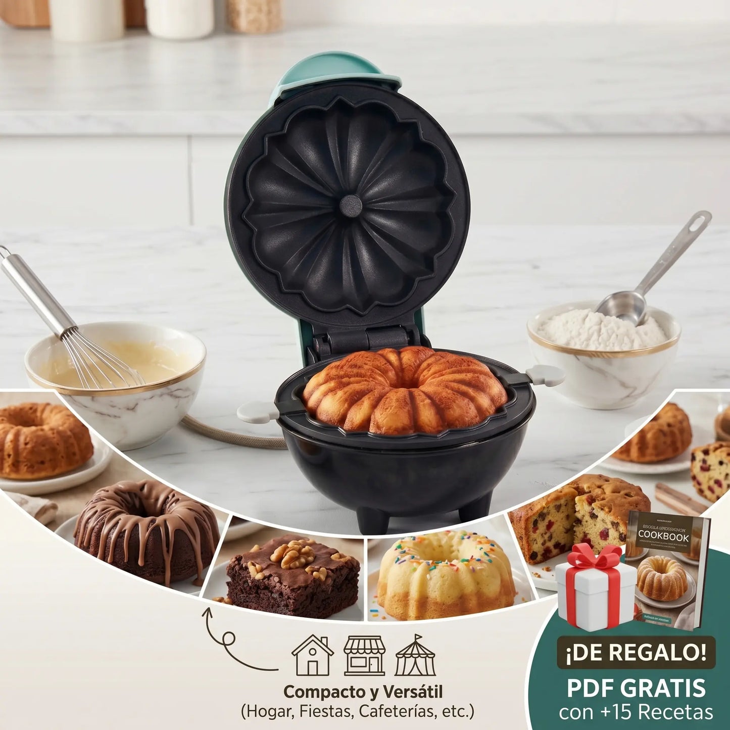 MiniCake Express™ + PDF de Recetas