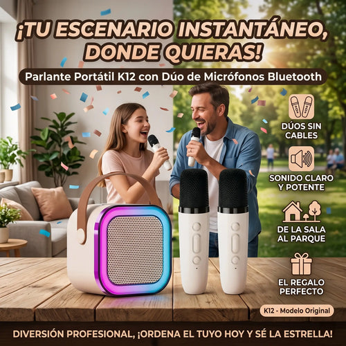 Mini Karaoke Pro - 2 MIC | Edición Dúo