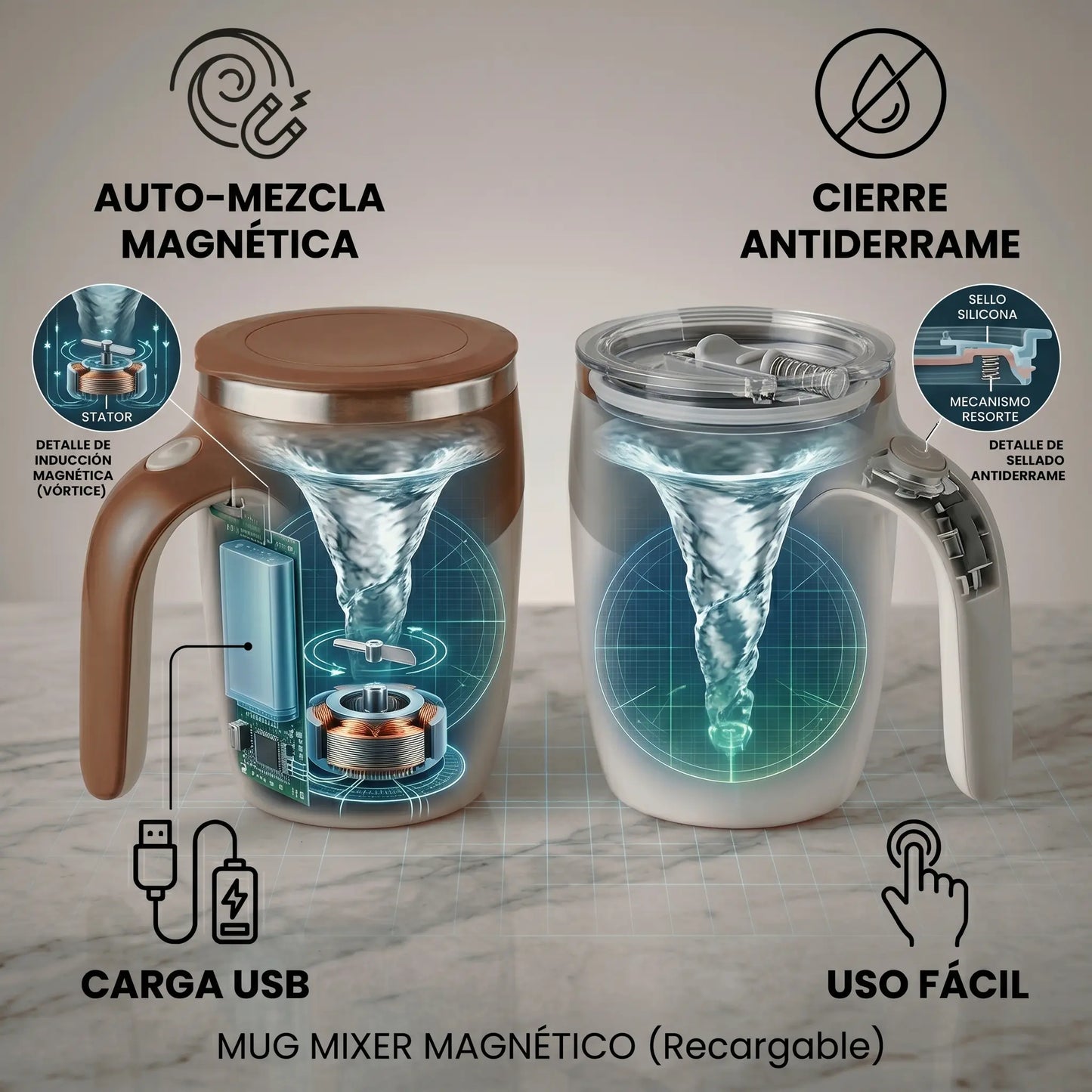 MixPro Mug™ | Taza Mug Mezcladora